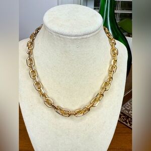 Chunky Gold & Silver Mariner Link Chain Necklace – Bold Modern Statement